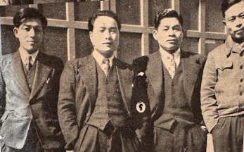 創業期の金剛を支えた面々の集合写真