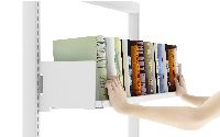 sliding tilted shelf board