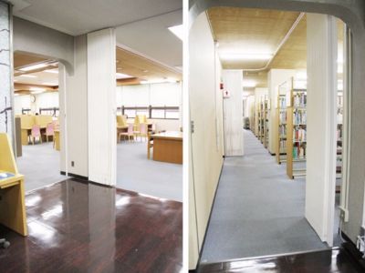 無人の図書館
