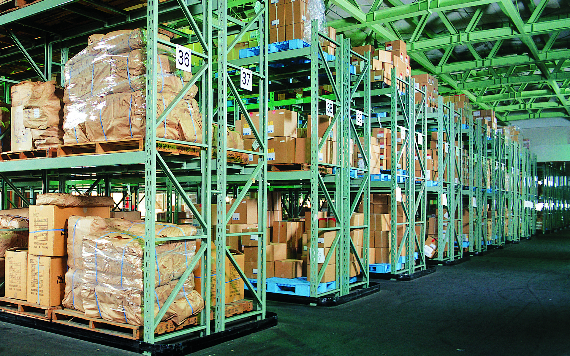 ■TRUSCO 重量パレットラック1トン2500×900×H2500 2段 単体 1D25B25092(4591518)[送料別途見積り][法人・事業所限定][直送] TRUSCO 重量パレットラック1トン2500×900×H2500 2段 単体 ( 1D-25B25