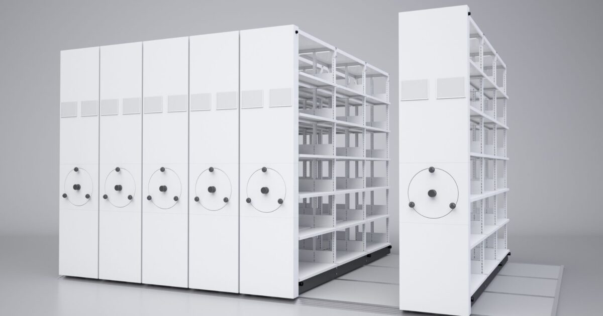 アンカーレス移動棚 ハンドル式・軽量タイプ（軽量棚） TLZ ｜ 安心と