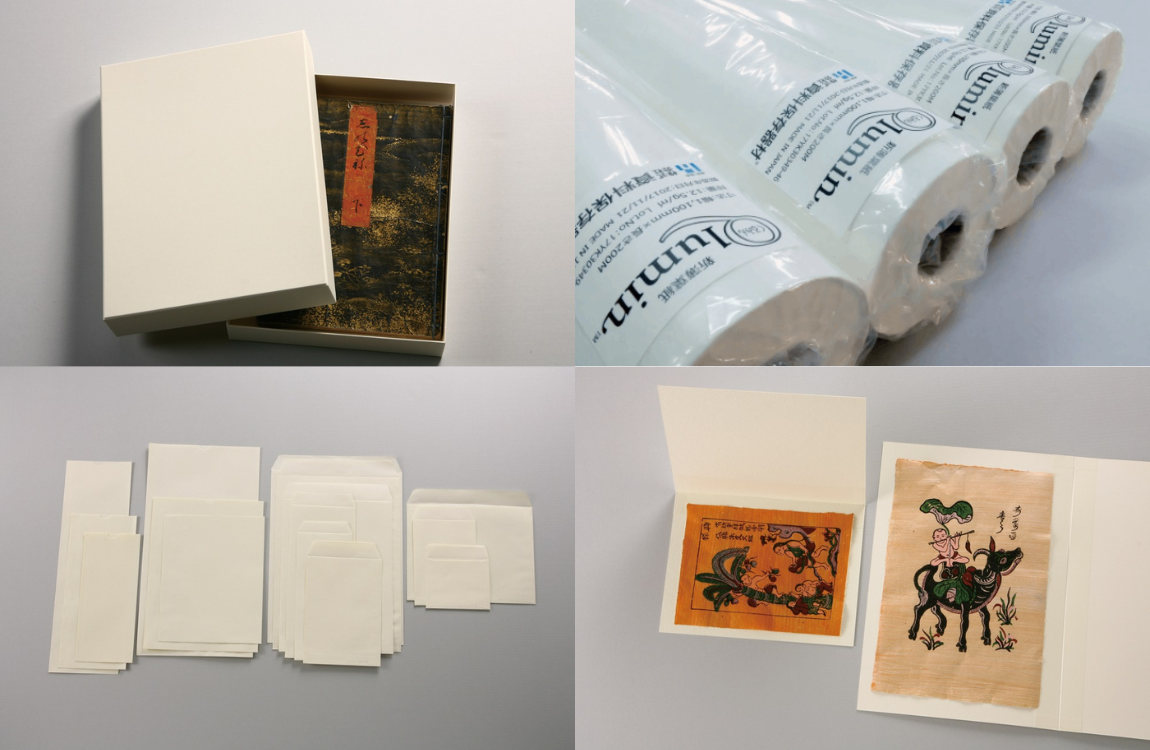 資料保管、保存箱、中性紙、薄葉紙