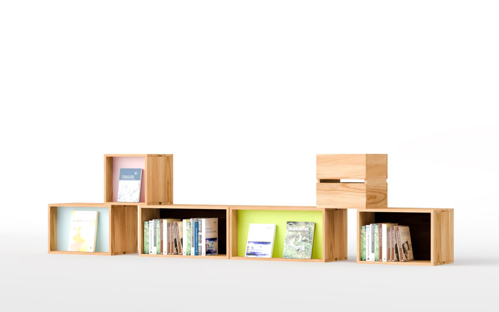 つみ木ばこ, 展示架,displayshelf
