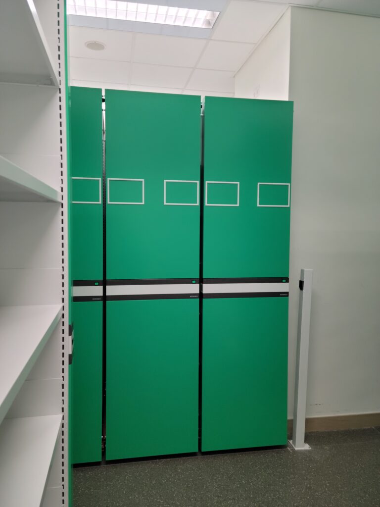 香港中央図書館, 電動移動棚　Hong Kong central library, electrical mobile shelving, electrical compactus