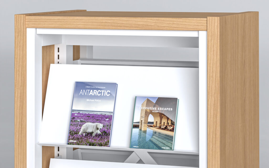 傾斜展示棚板、傾斜展示ユニット