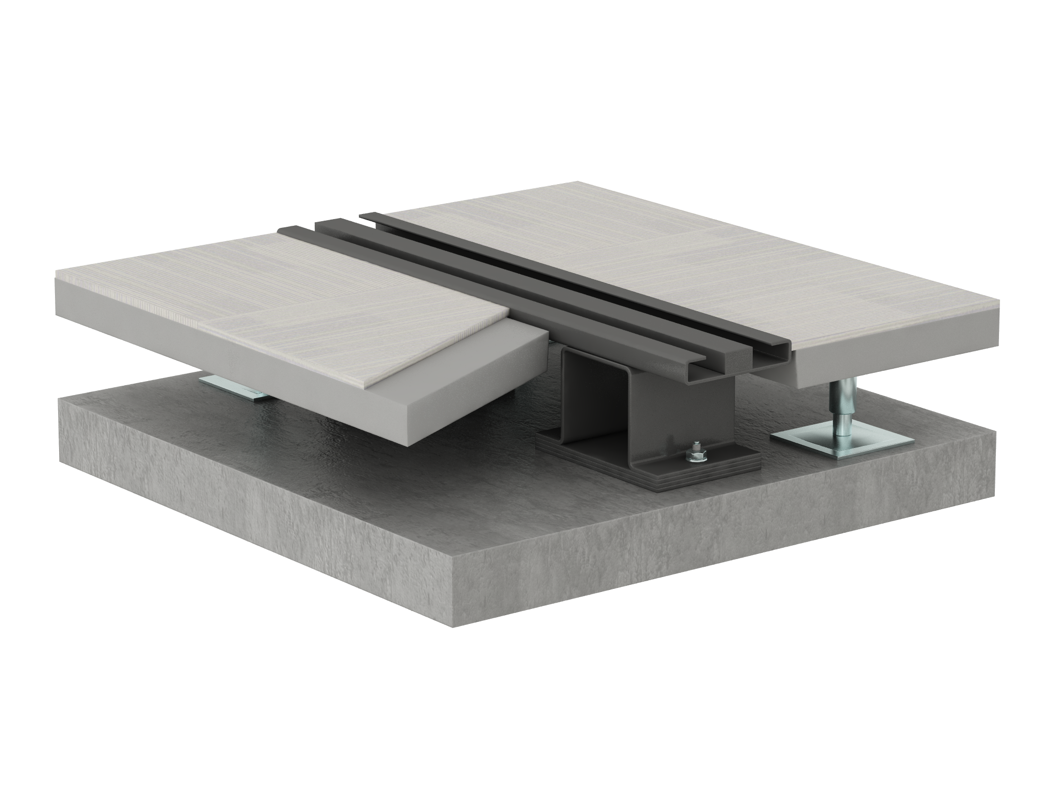 レール、OAフロアタイプ
