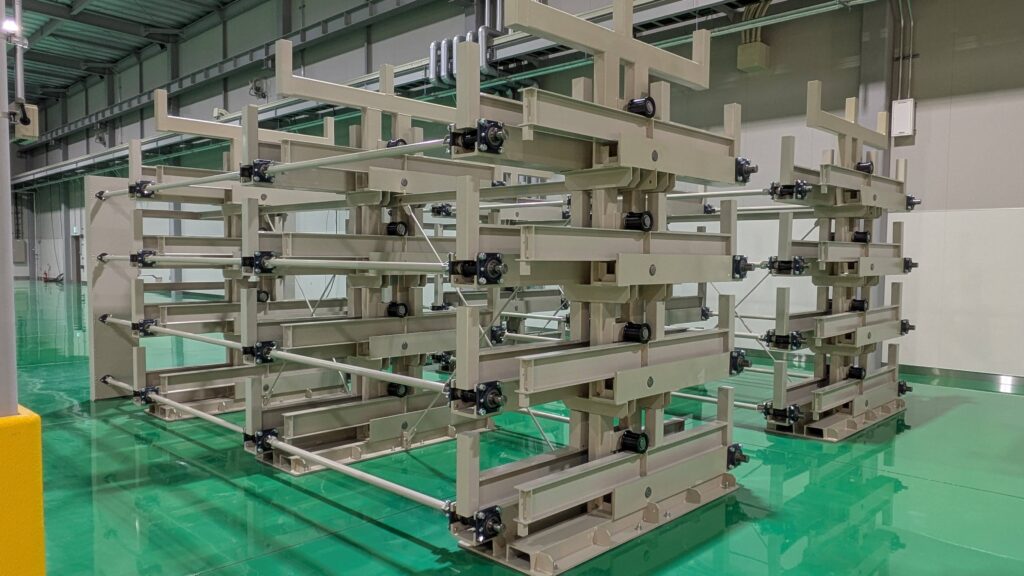 スライドアームラック,SAR-AK3000,重量長尺物,安全,在庫管理の見える化,省スペース保管,棒鋼,形鋼,パイプ,